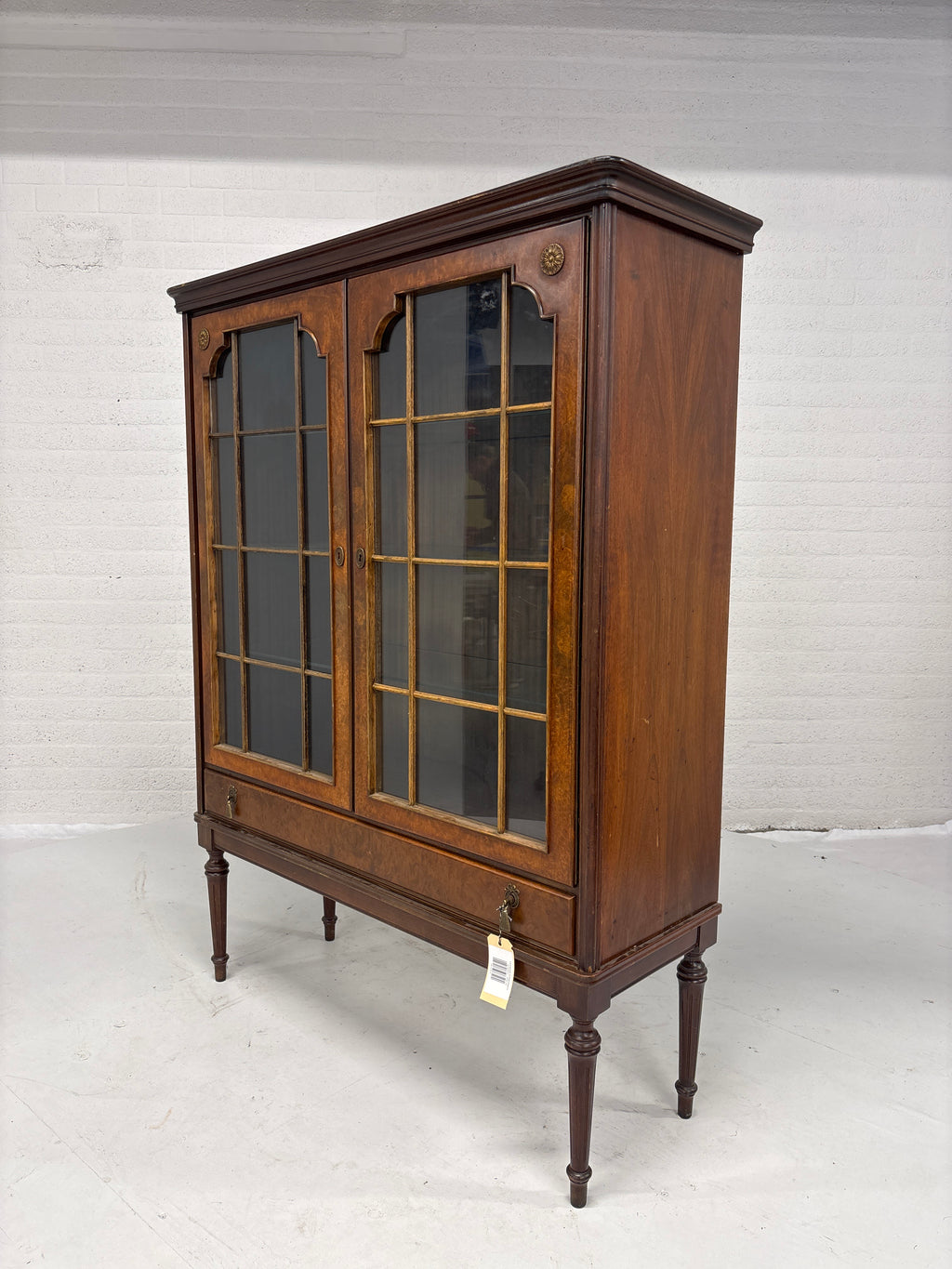 Vitrinekast Edwardiaans