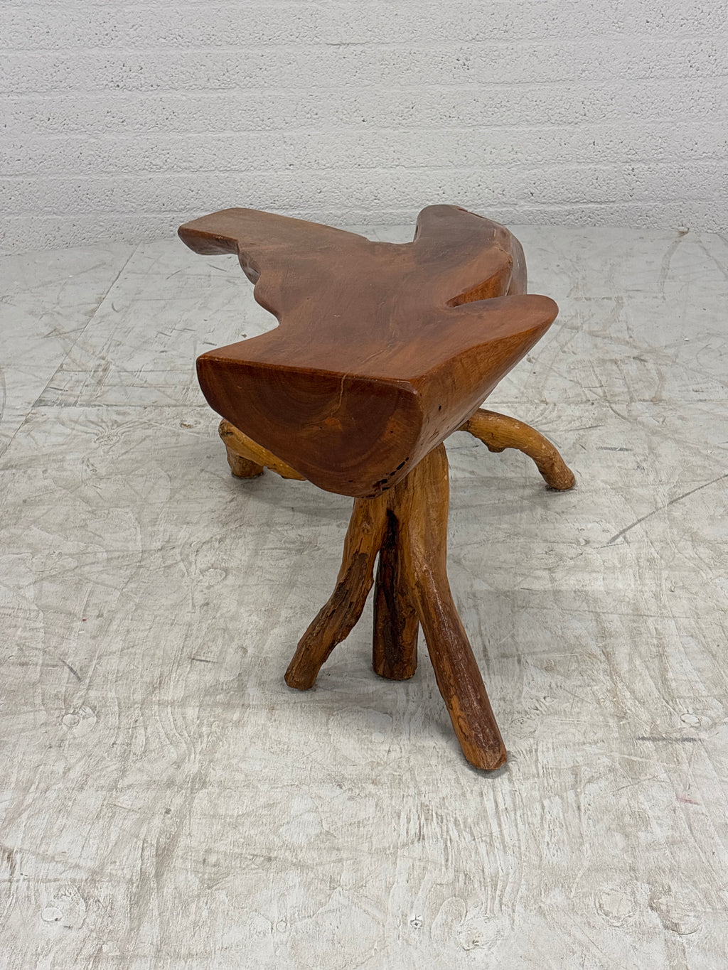 Boomstam tafeltje Indië teak