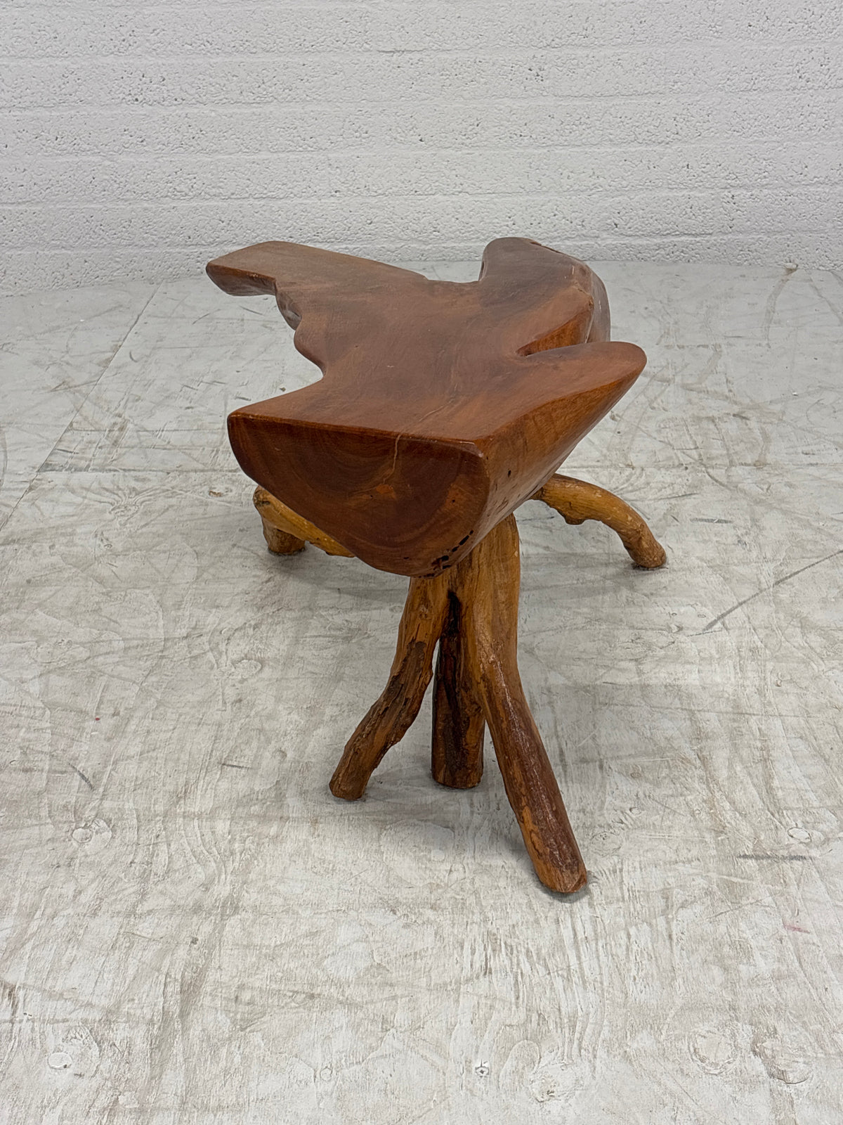 Boomstam tafeltje Indië teak