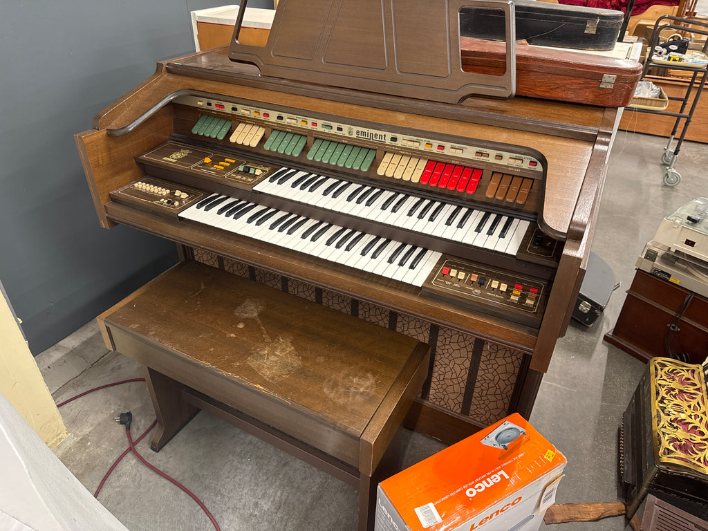 Vintage Eminent elektrische orgel met bankje