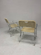 Set van 2 Rotan klapstoelen