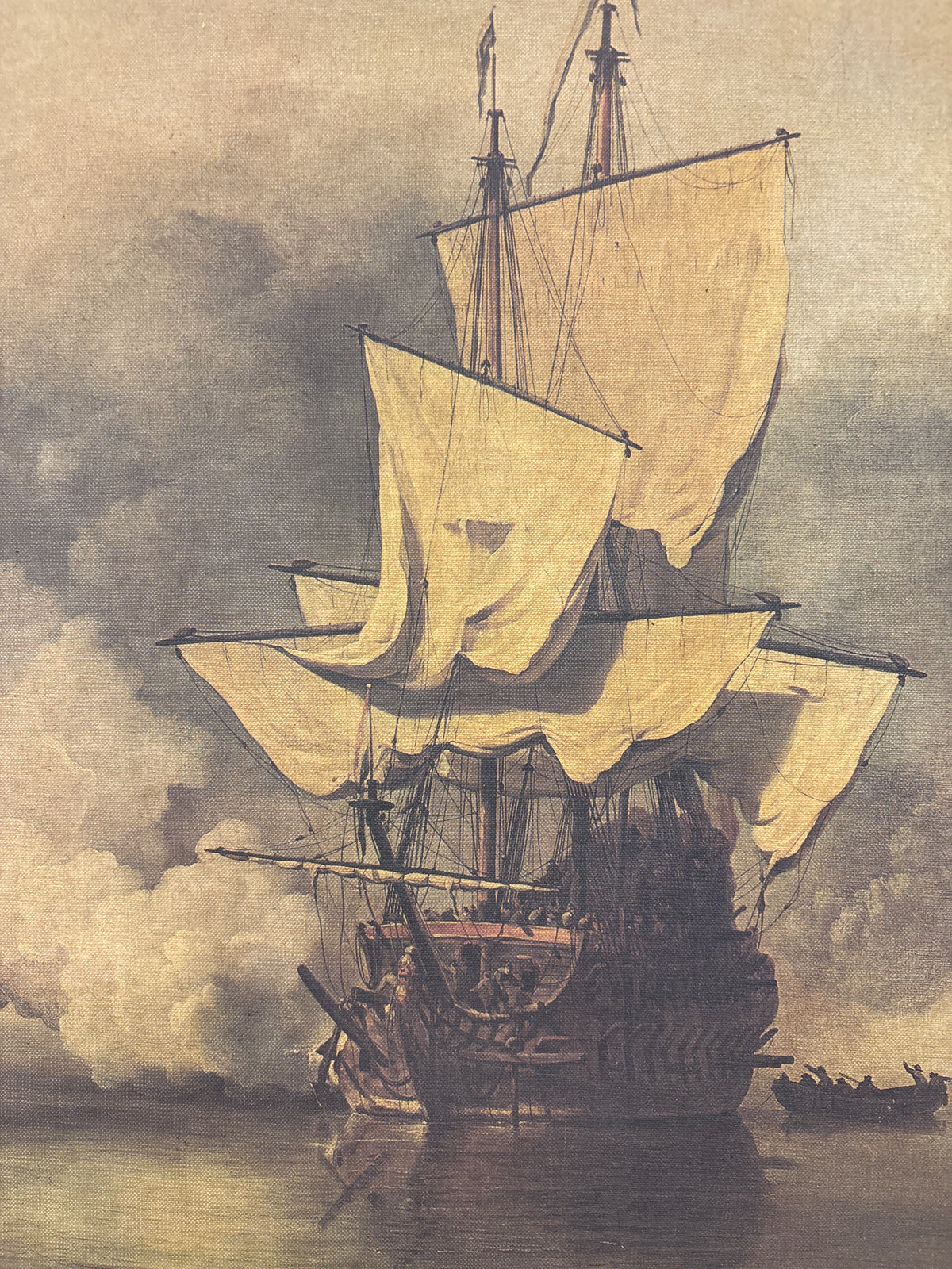 Schilderij canvas piratenschip