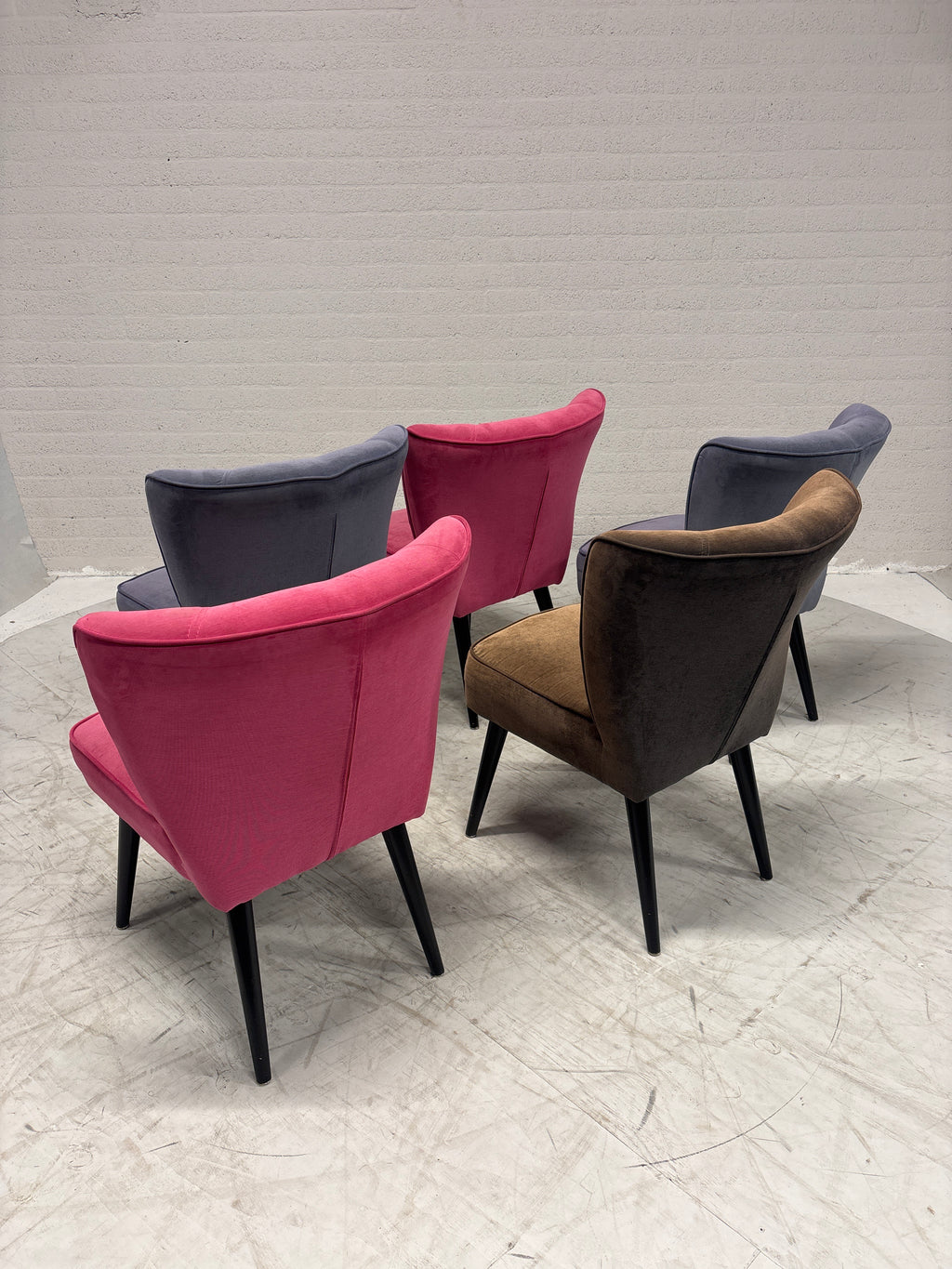 MP Kleurige eetkamerstoelen als set of per stuk
