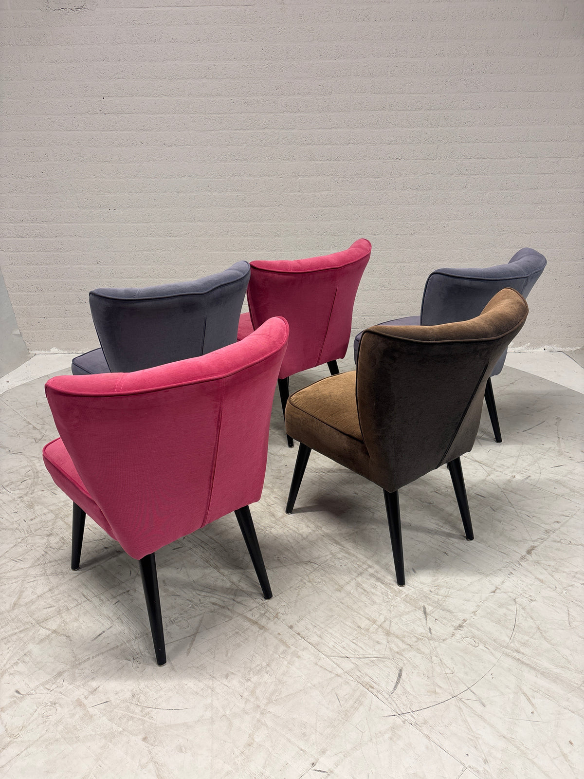 MP Kleurige eetkamerstoelen als set of per stuk