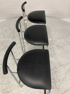 Design barkrukken 3 stuks jaren 80
