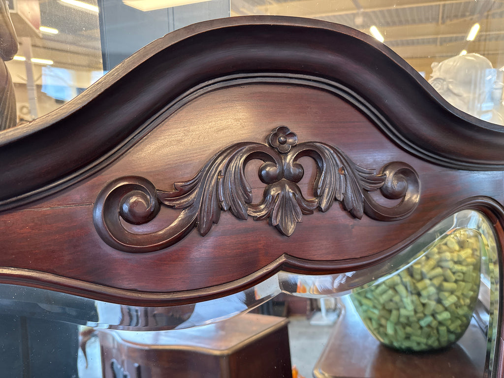 Spiegel geslepen Cubaans mahoniehout