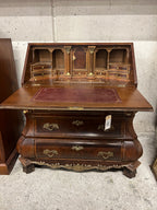 Antieke Secretaire Buikkast Rond