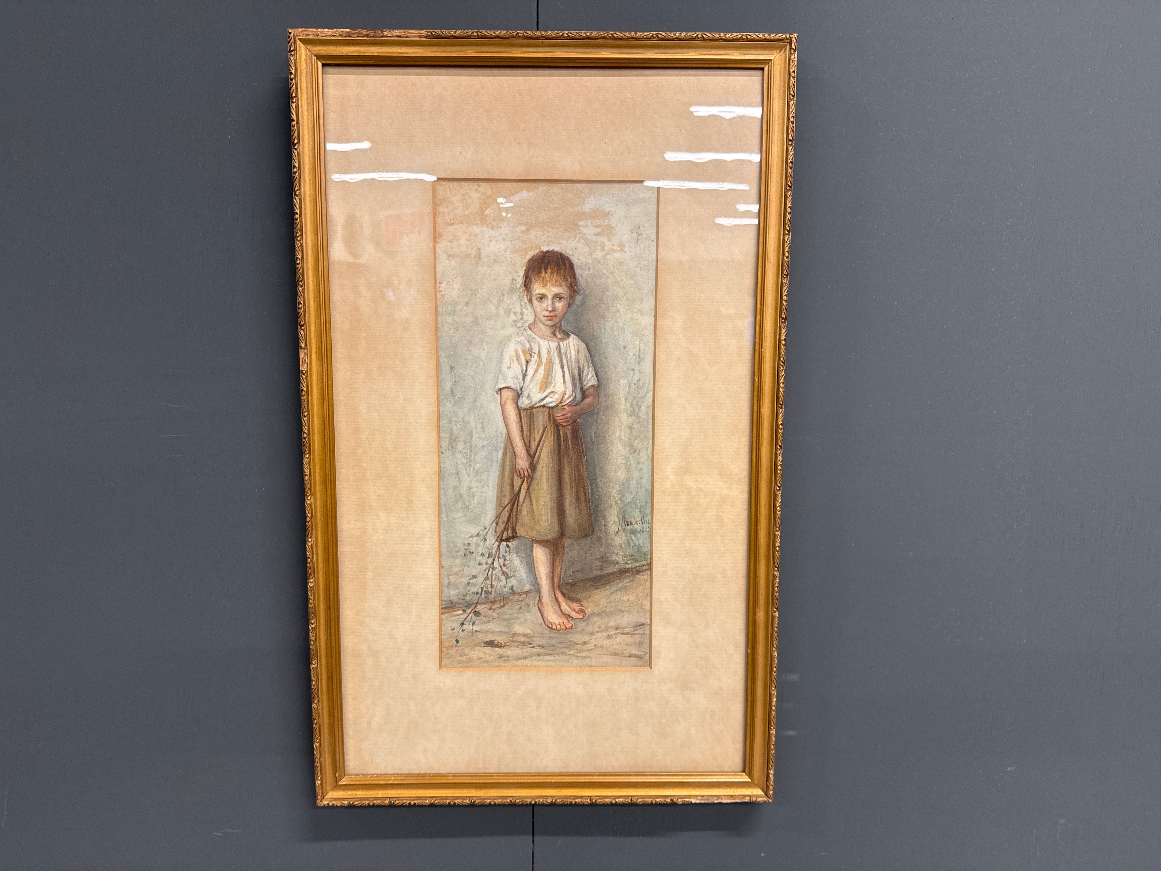 Aquarel JF vd Vlis 1882