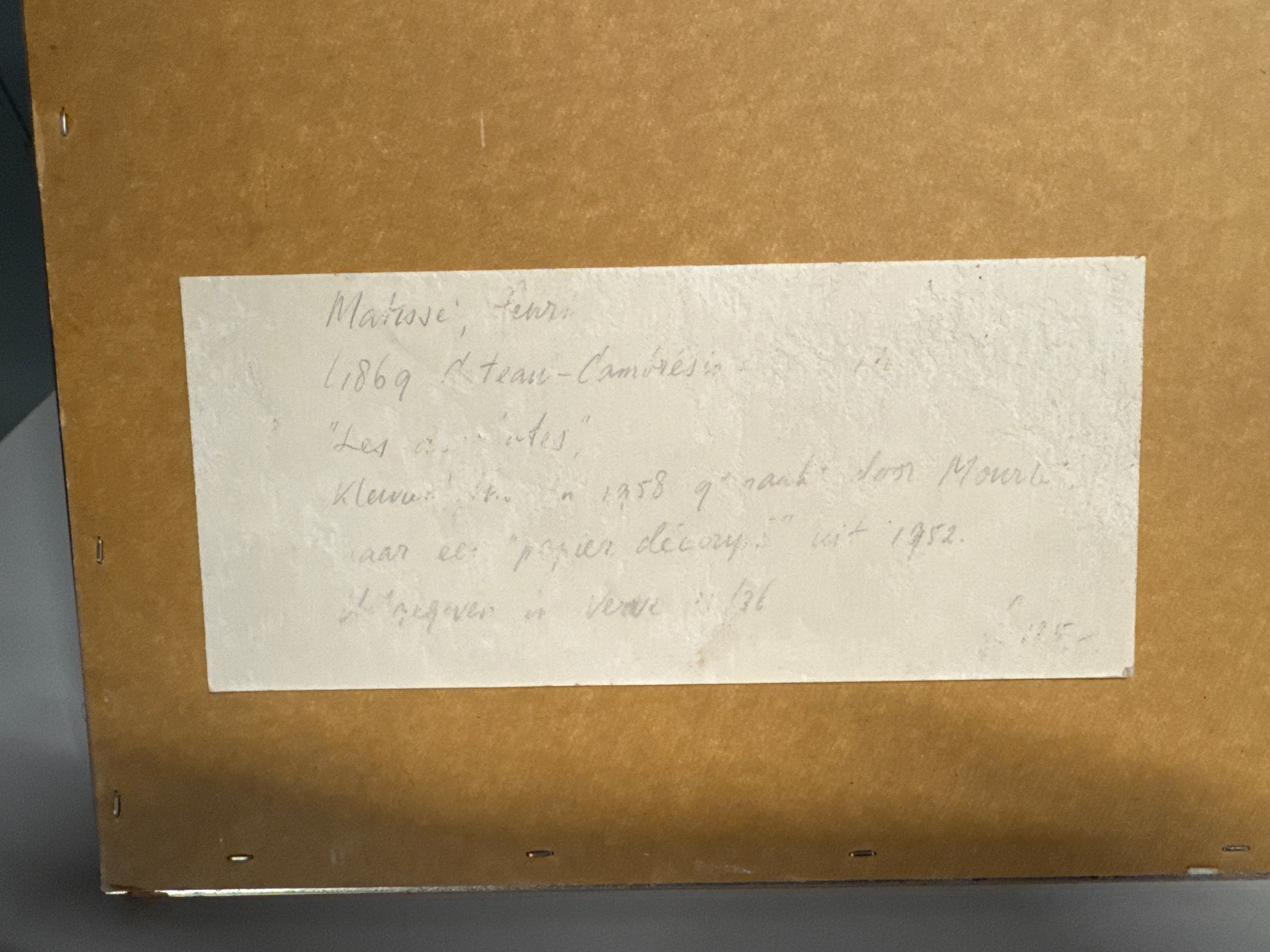 Matisse knipsel lithografie