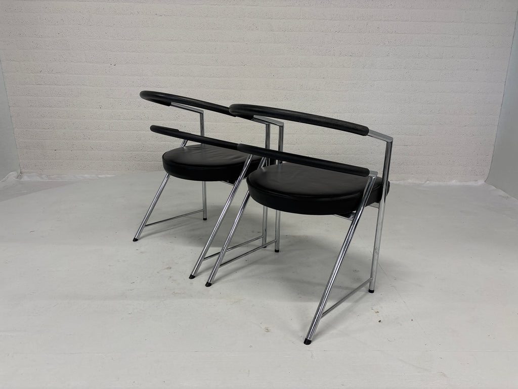 Set 2 design stoelen 80s