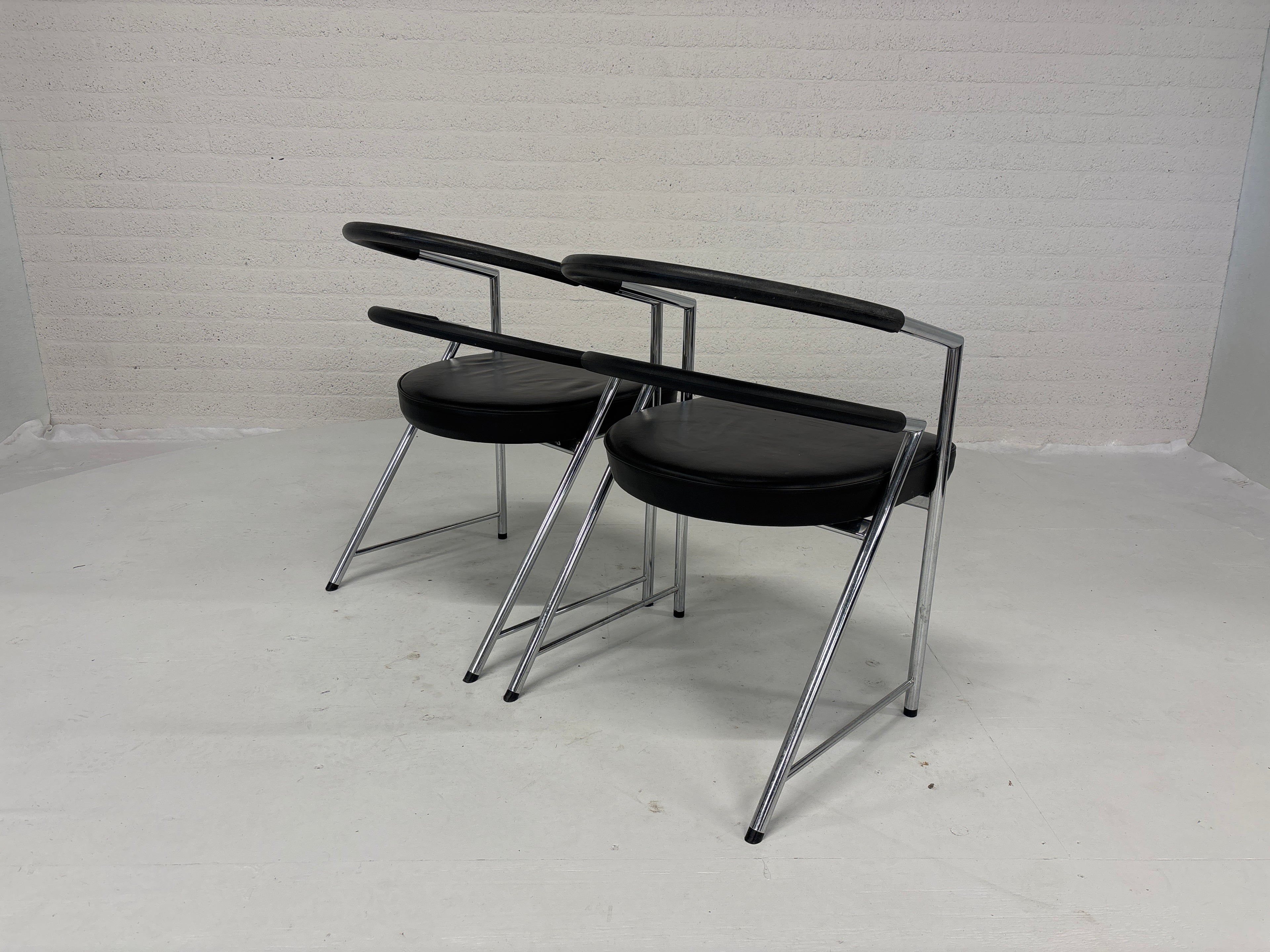 Set 2 design stoelen 80s