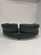 Half ronde bank leer