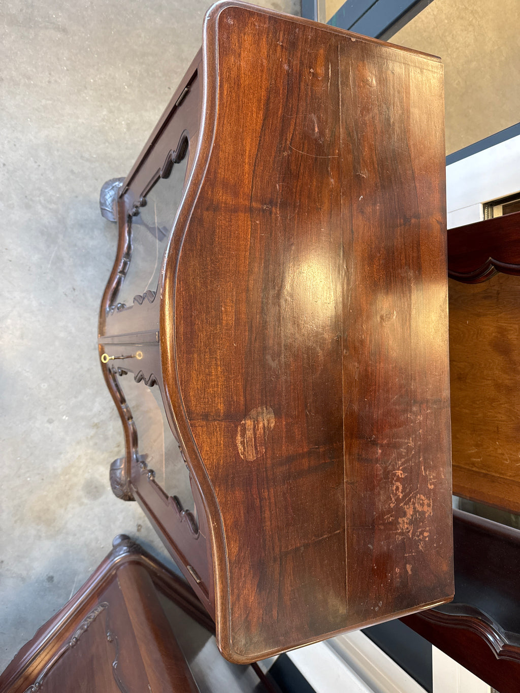 Vitrine kast Cubaans mahoniehout