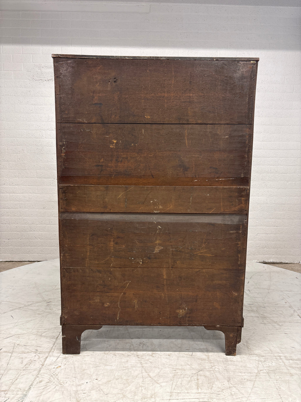Antieke ladenkast gefineerd hout