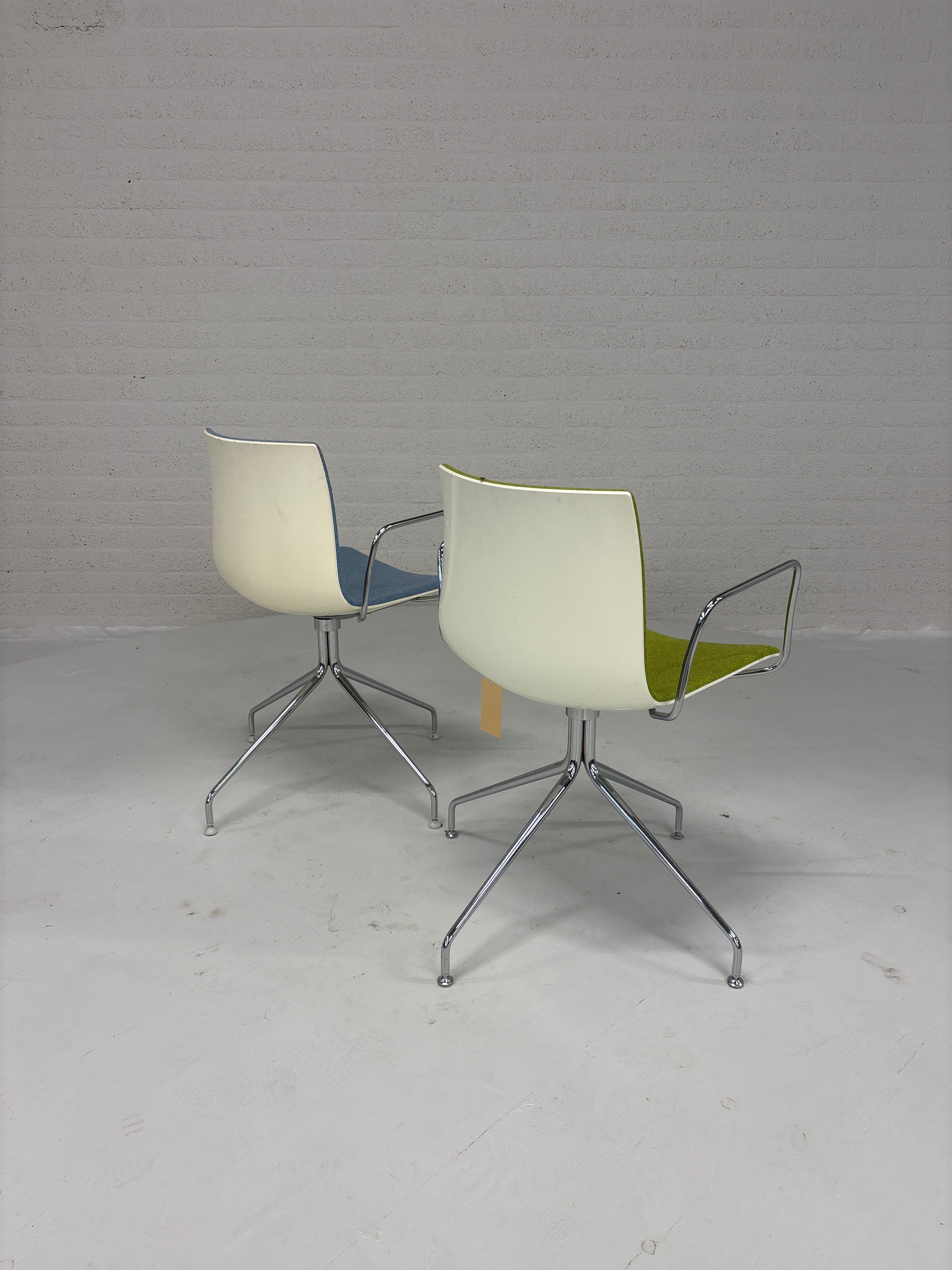 Alper Catifa Stoelen Blauw & Groen - Set