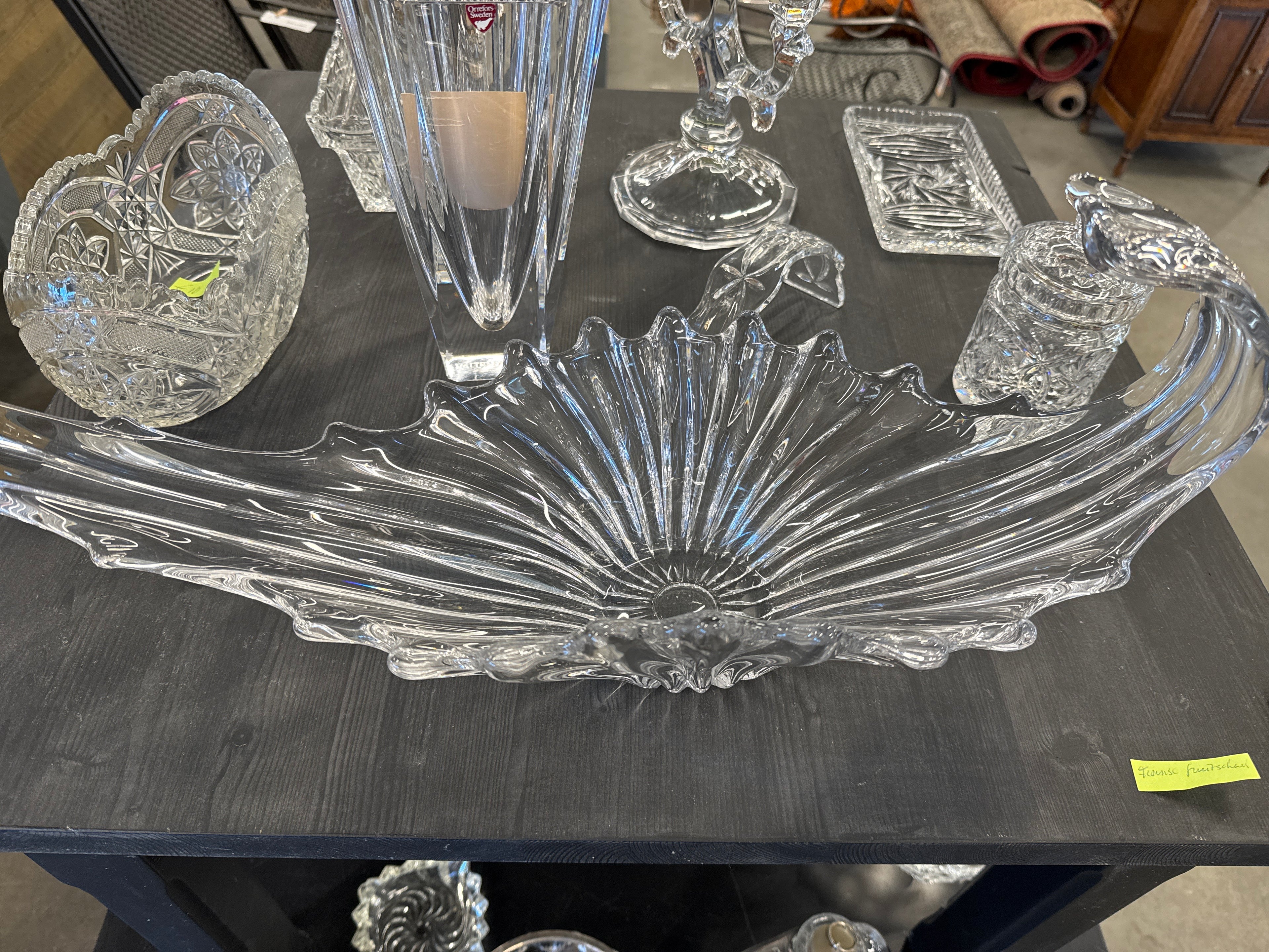 Franse fruitschaal kristal