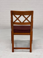 Schuitema set 5 stoelen rode bekleding nieuw