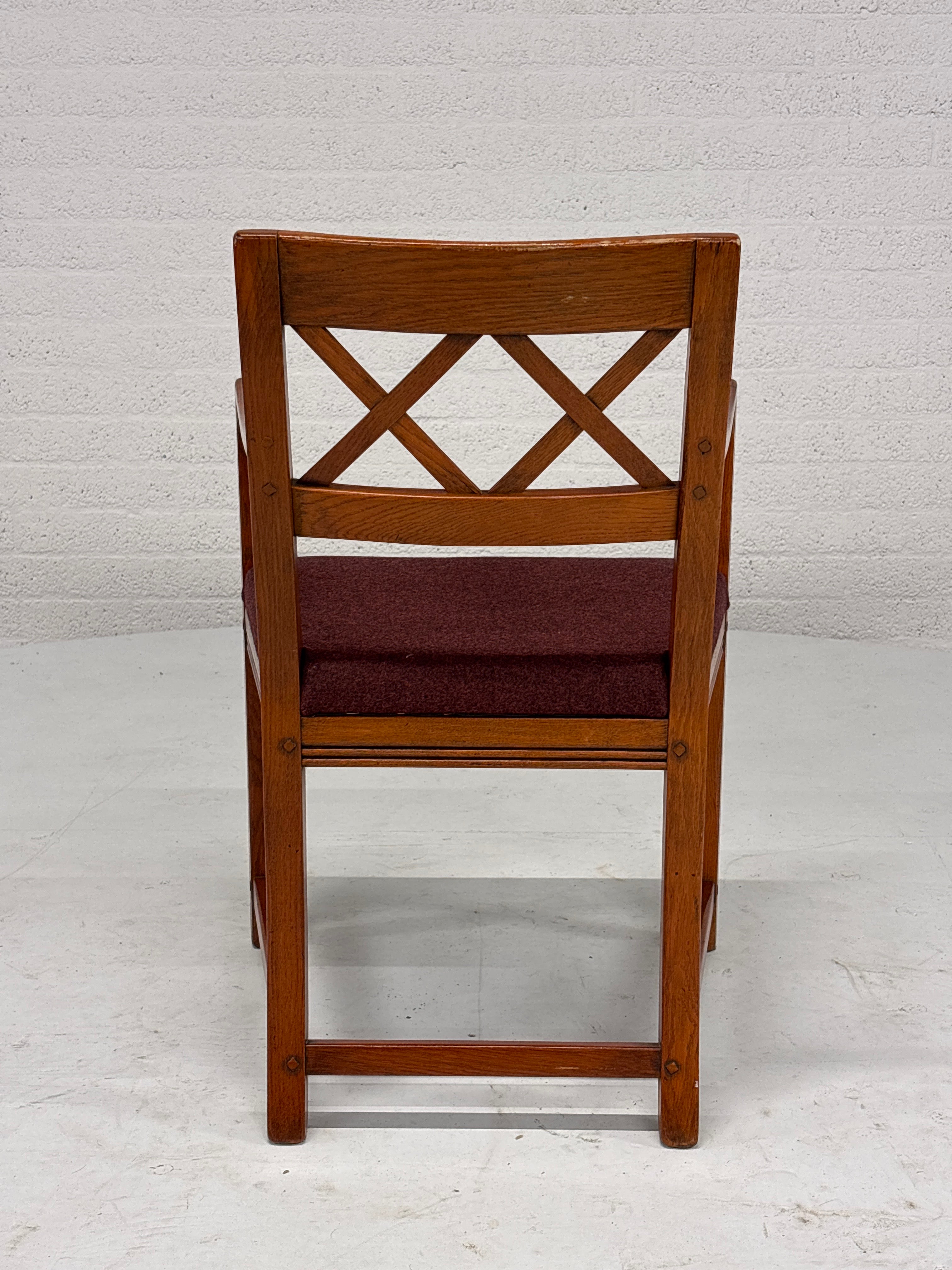 Schuitema set 5 stoelen rode bekleding nieuw