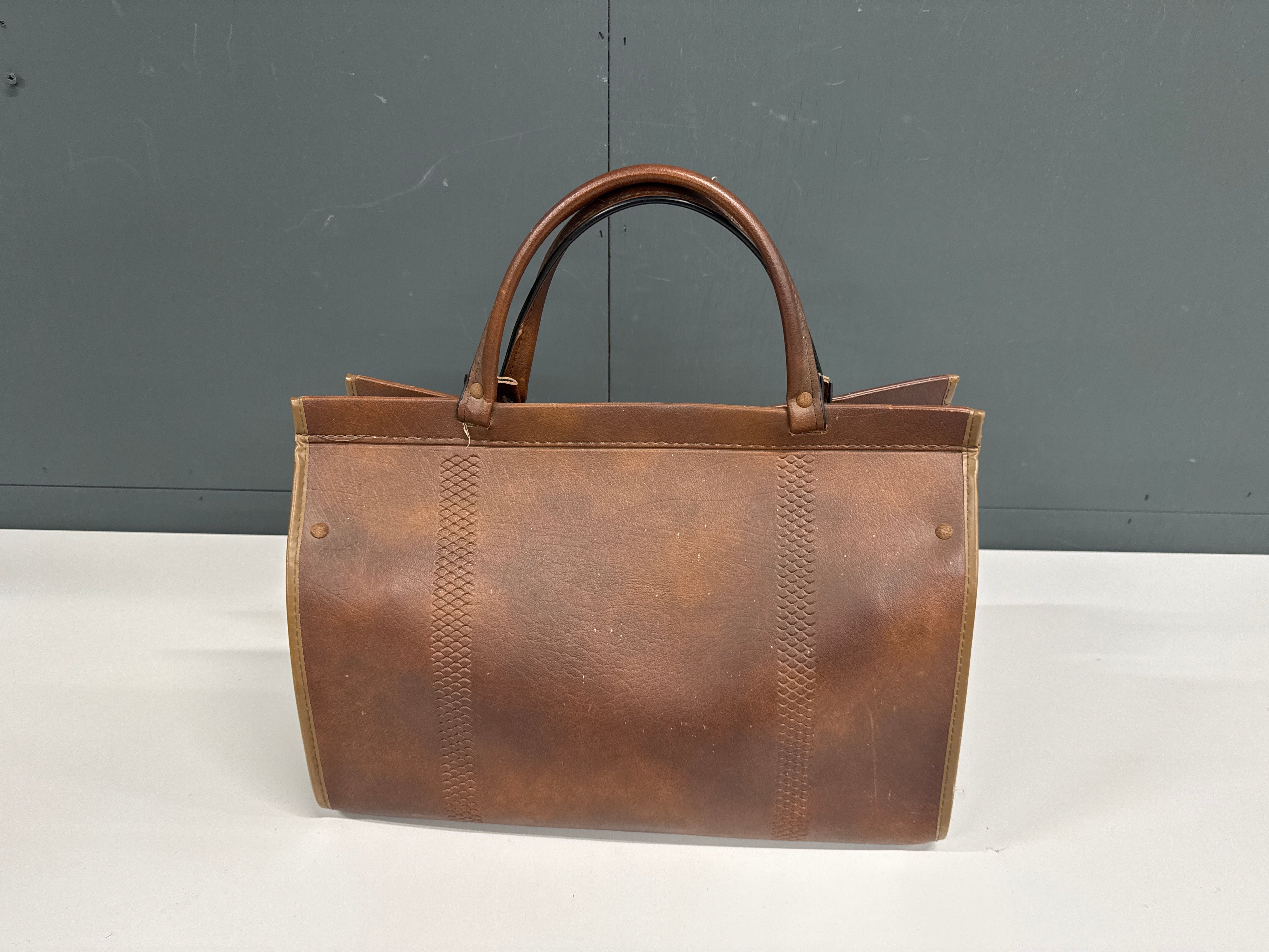 Dokterstas bruin leer