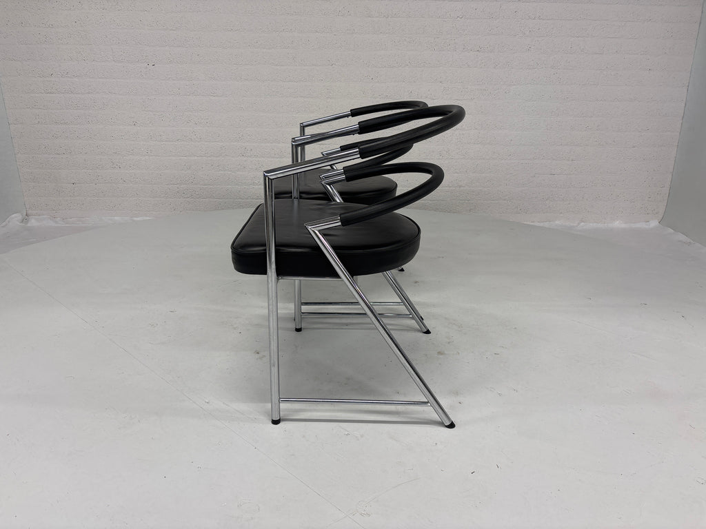 Set 2 design stoelen 80s