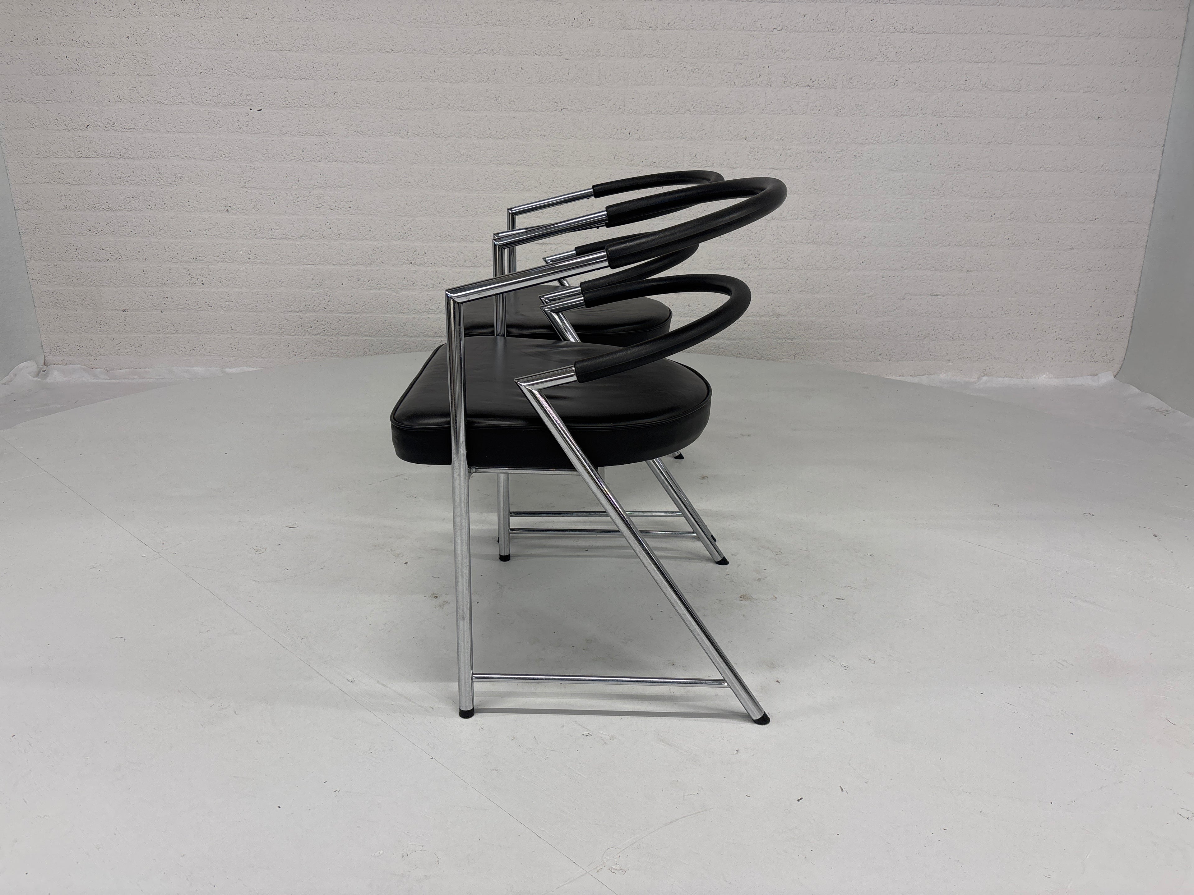 Set 2 design stoelen 80s