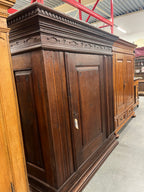 Antieke houten Spinde kast