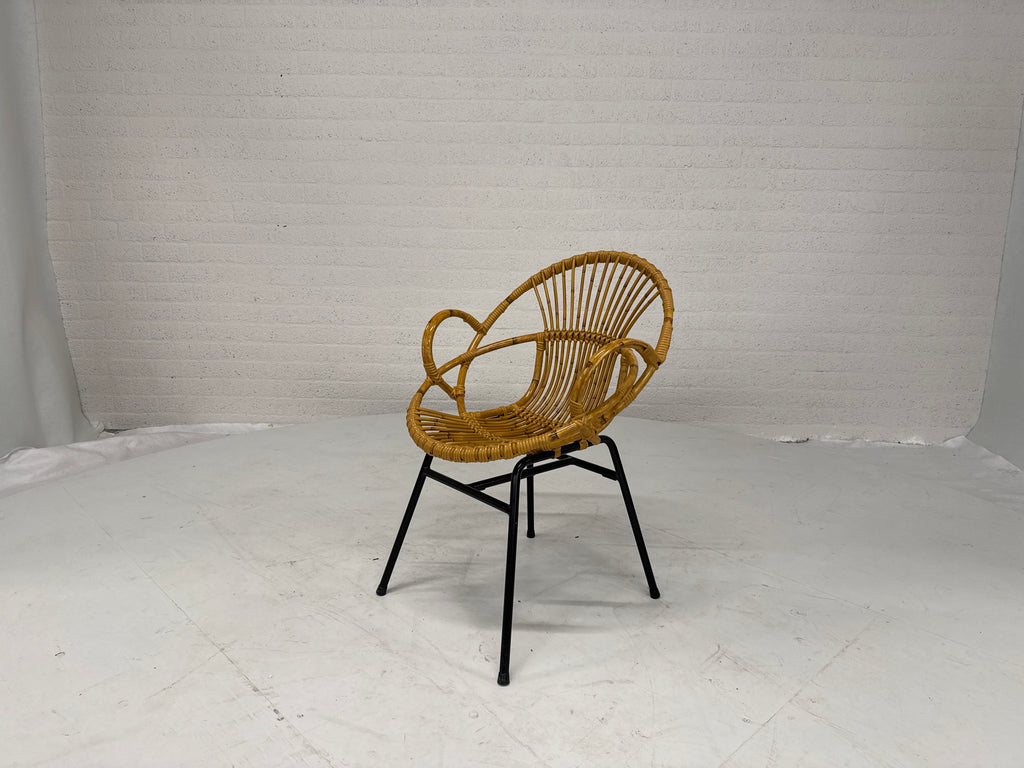Rotan bistro stoel