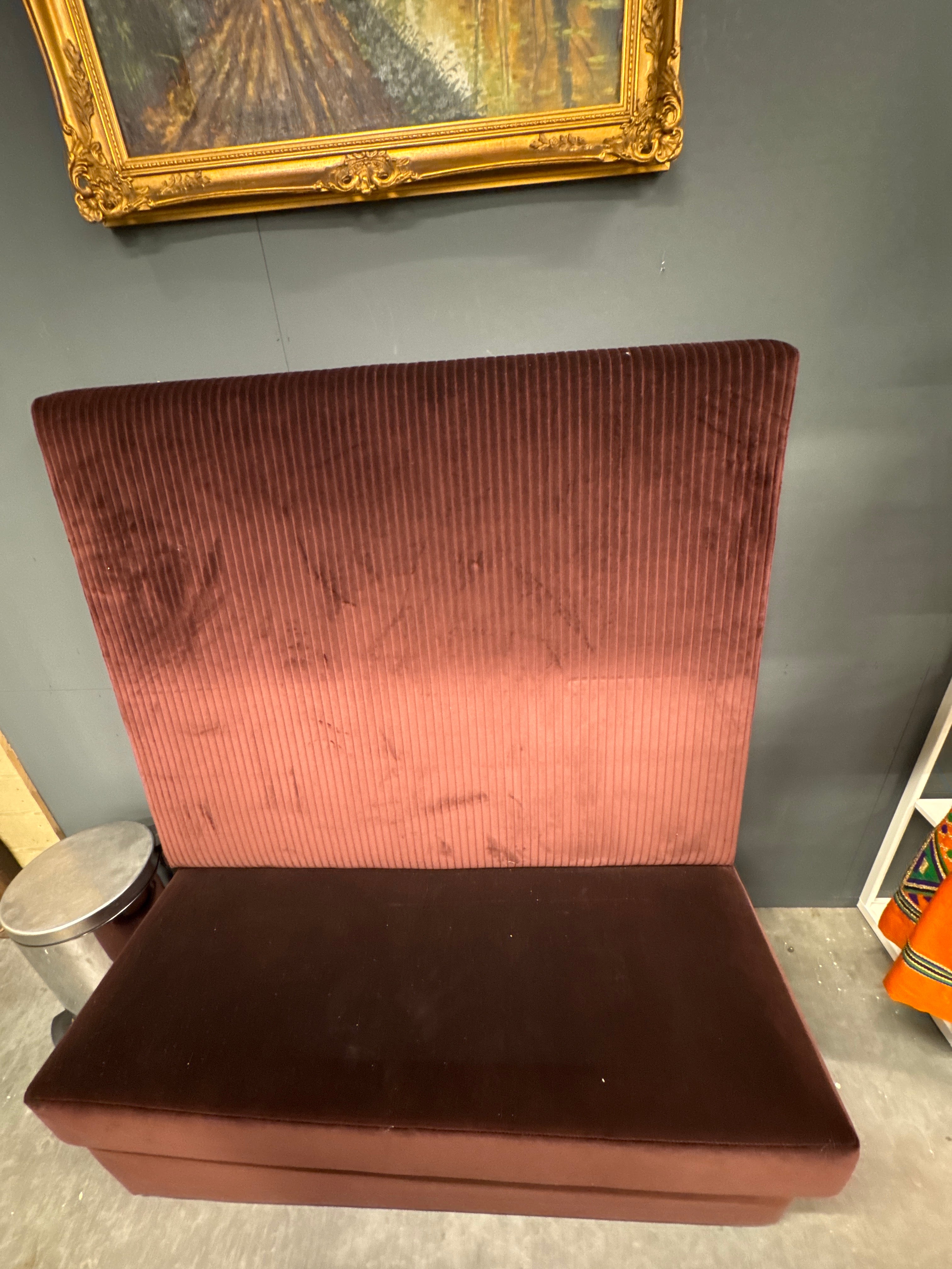 Aubergine bruin bankje