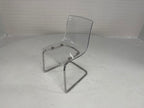 Design stoel chroom perspex