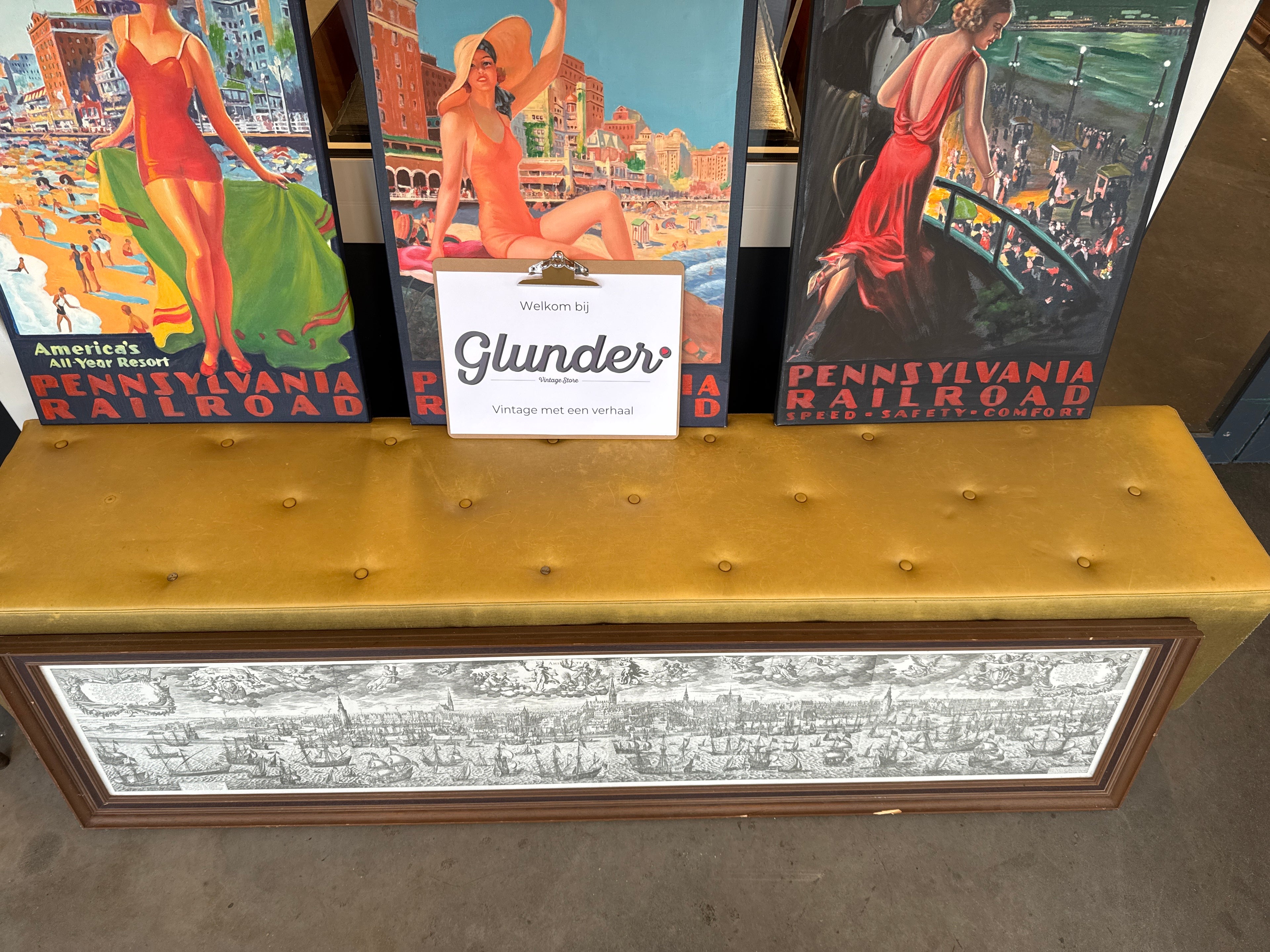 Gouden bankje lang