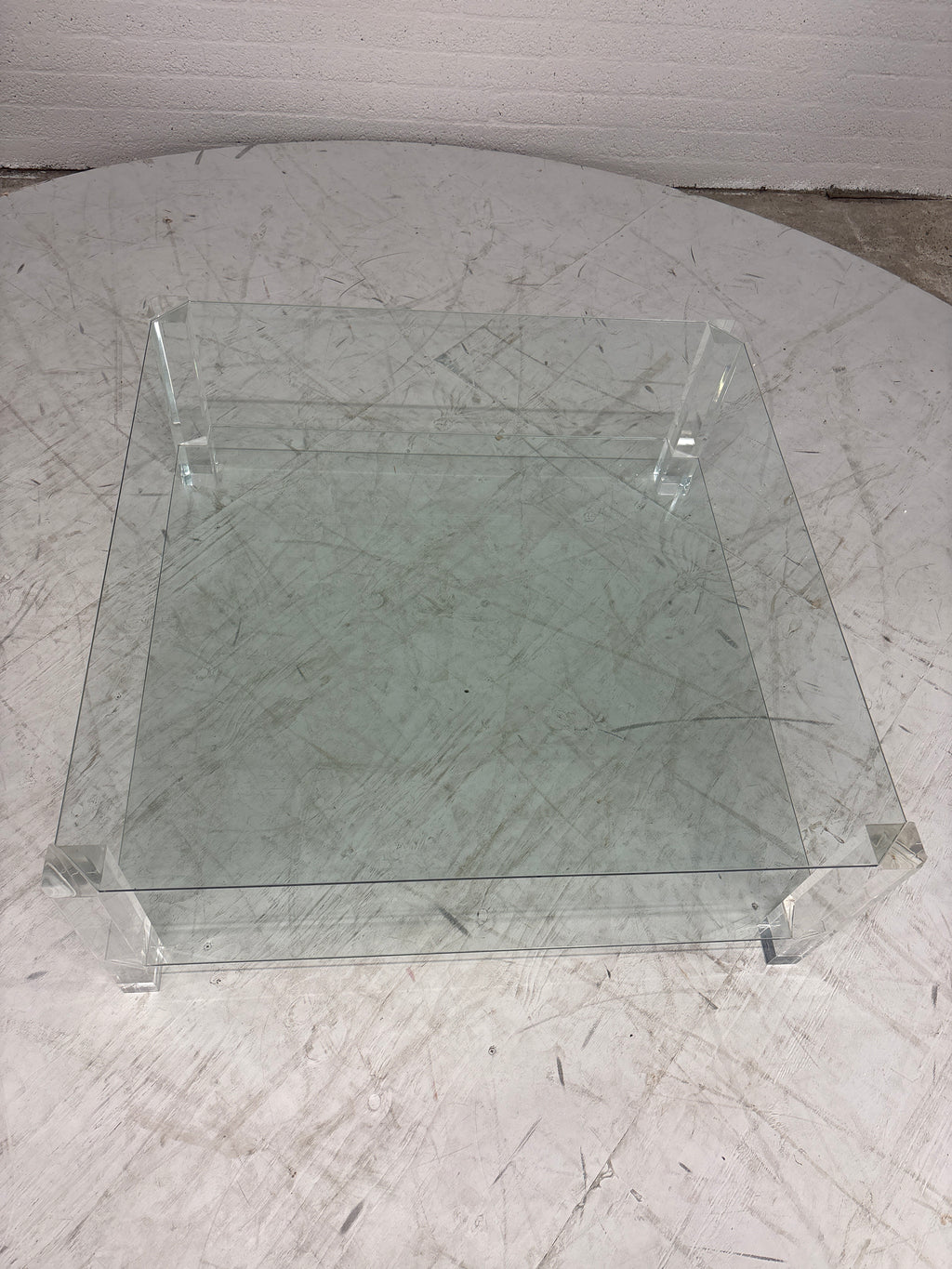 Glazen salontafel