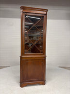 Hoekvitrine kast met licht