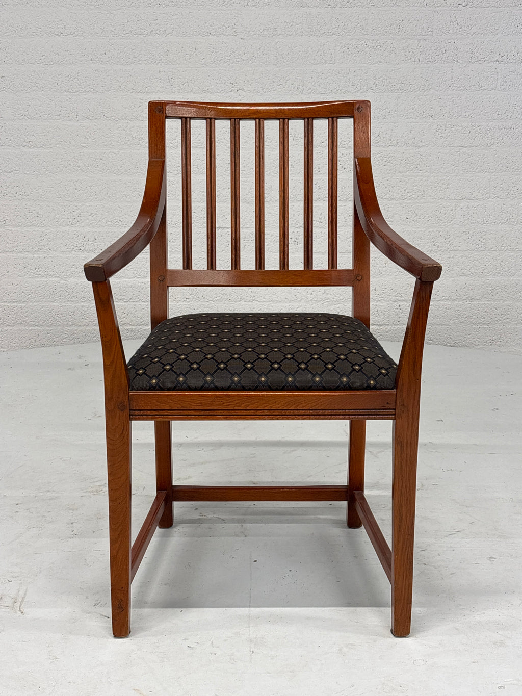 Schuitema Jugendstil set 4 stoelen zwart motief bekleed