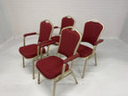 Metalen theater stoelen set 4 stuks