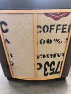 Collectors item fauteuil met originele DE coffee zak-bekleding