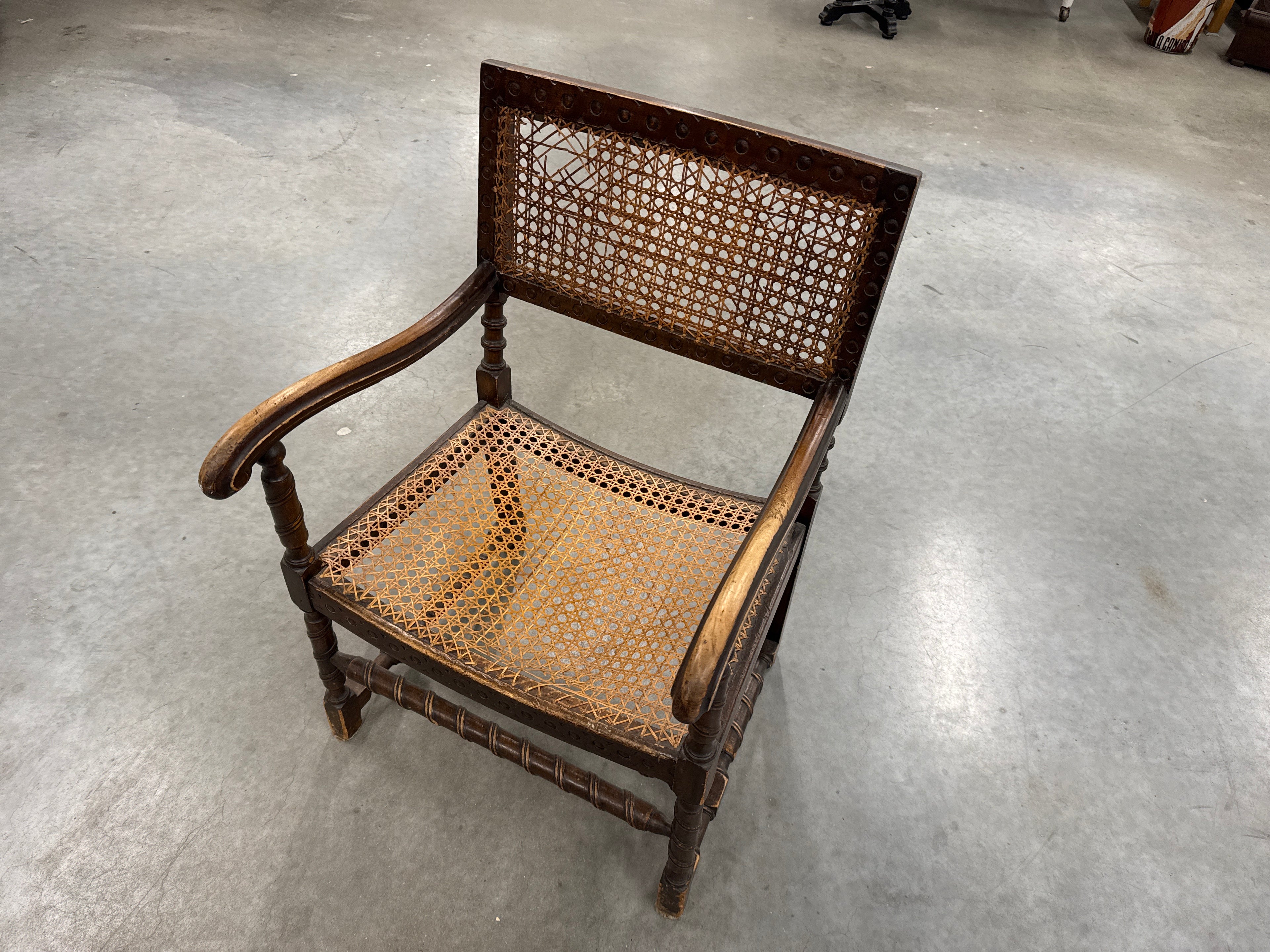 Stoel antiek webbing opknapper