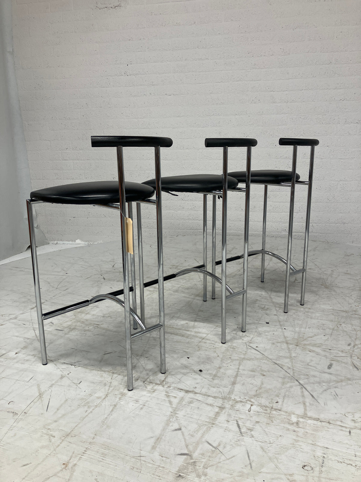 Design barkrukken 3 stuks jaren 80