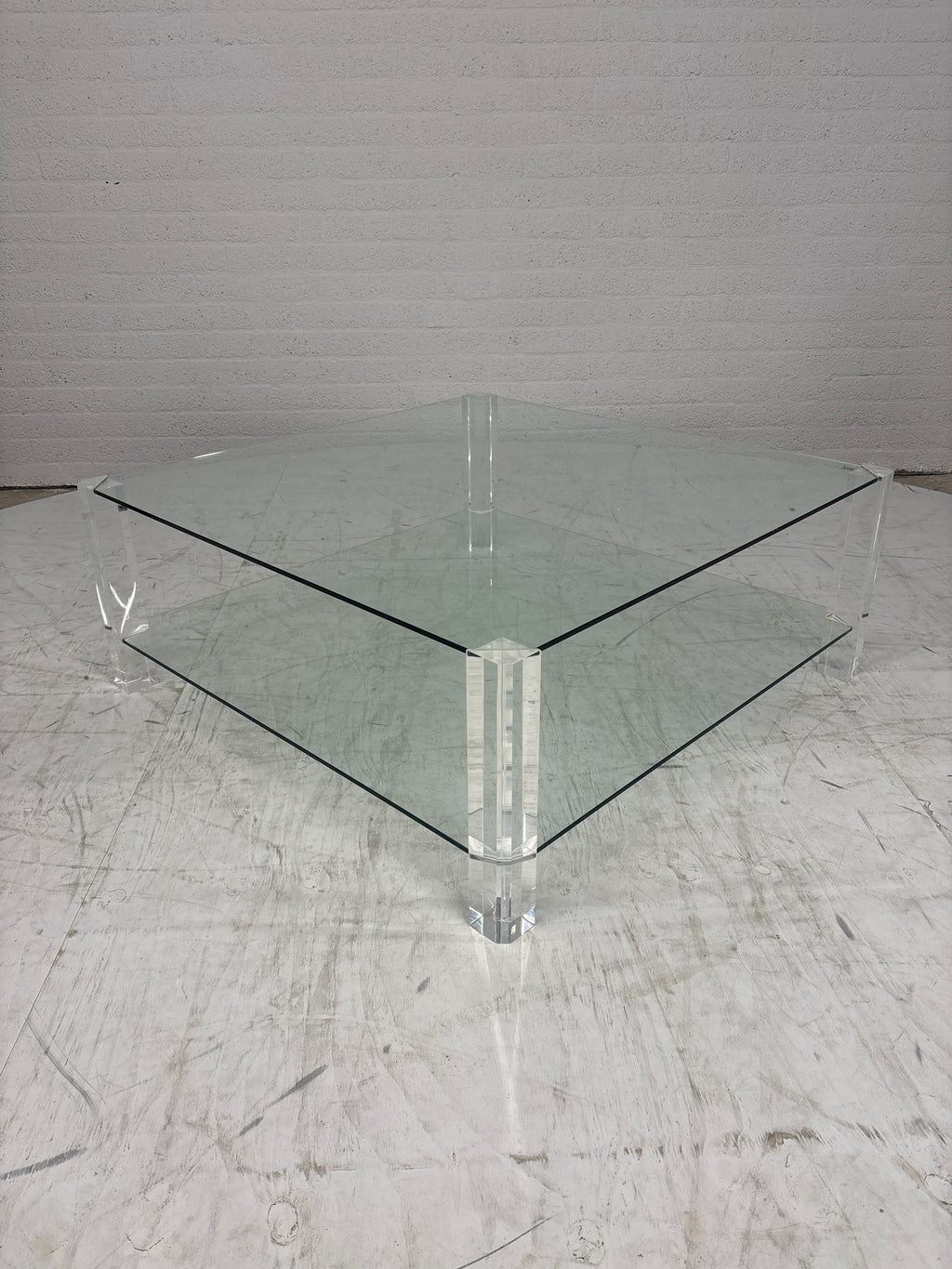 Glazen salontafel