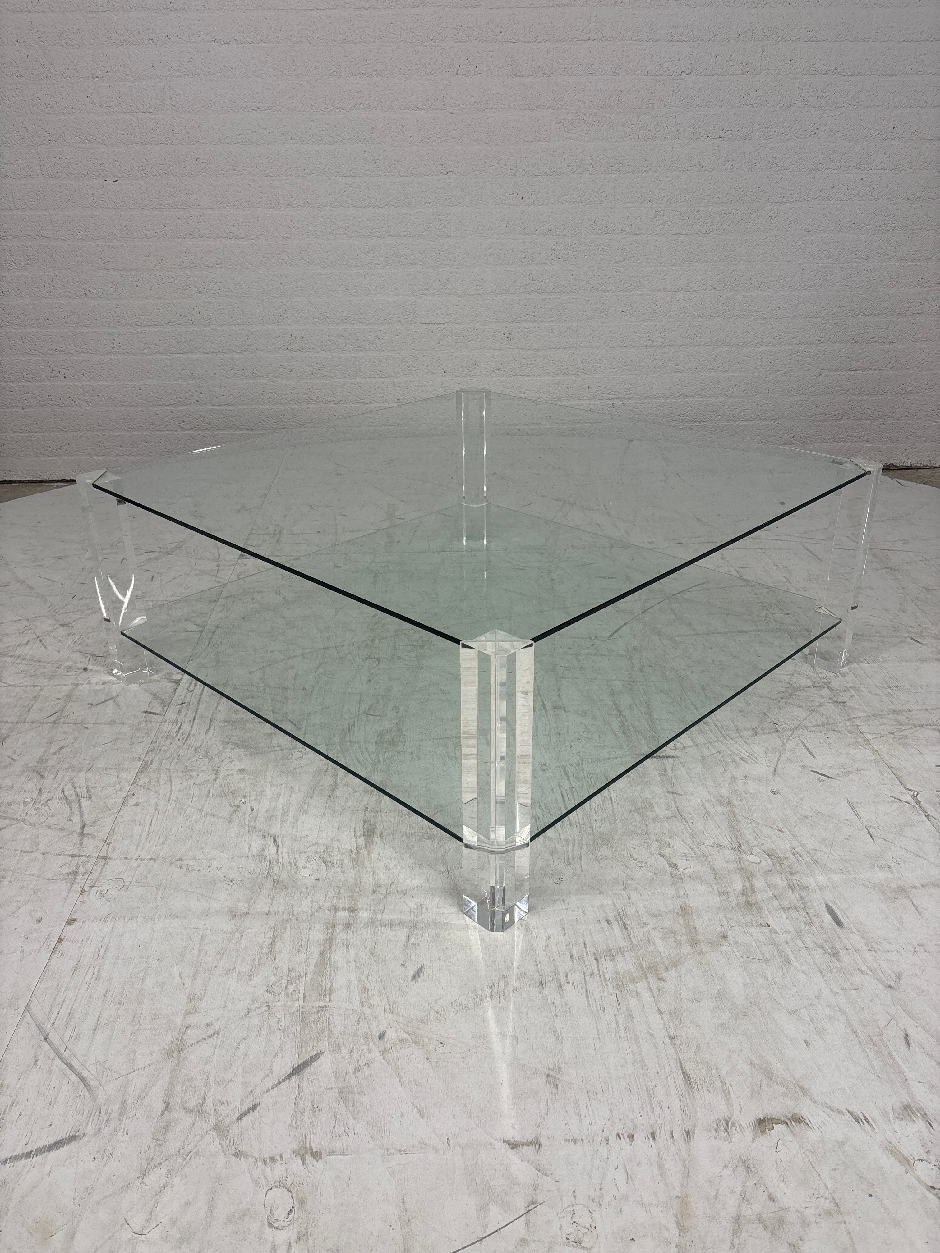 Glazen salontafel