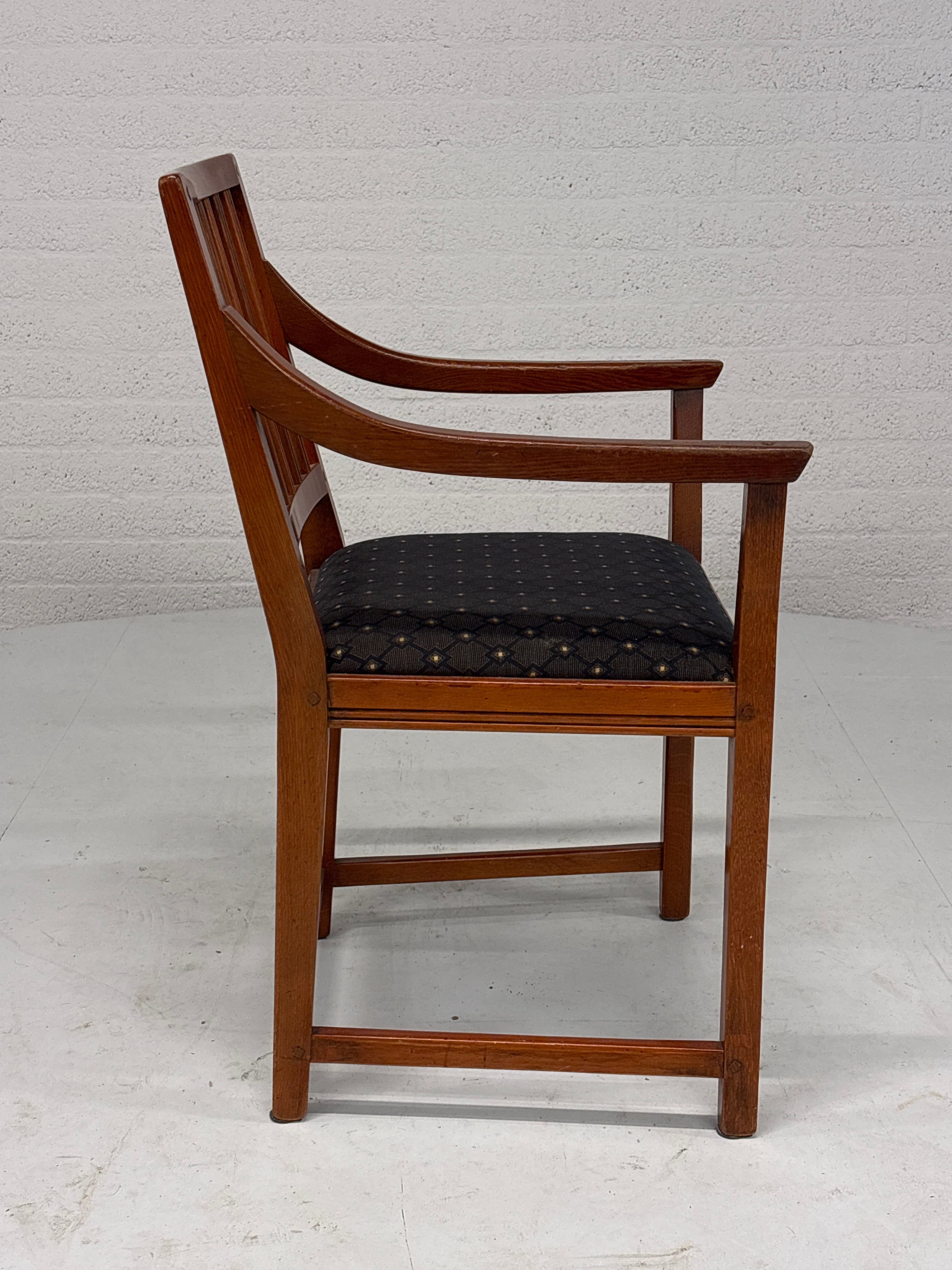 Schuitema Jugendstil set 4 stoelen zwart motief bekleed