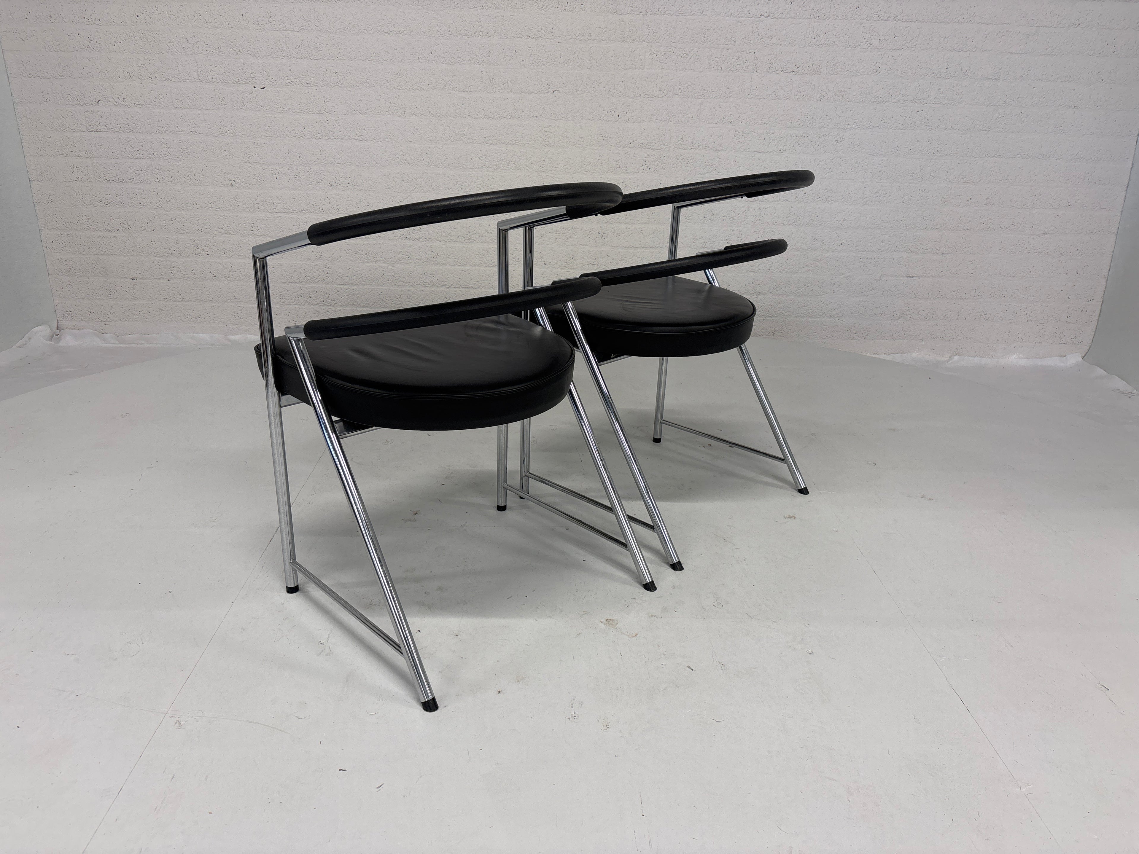 Set 2 design stoelen 80s