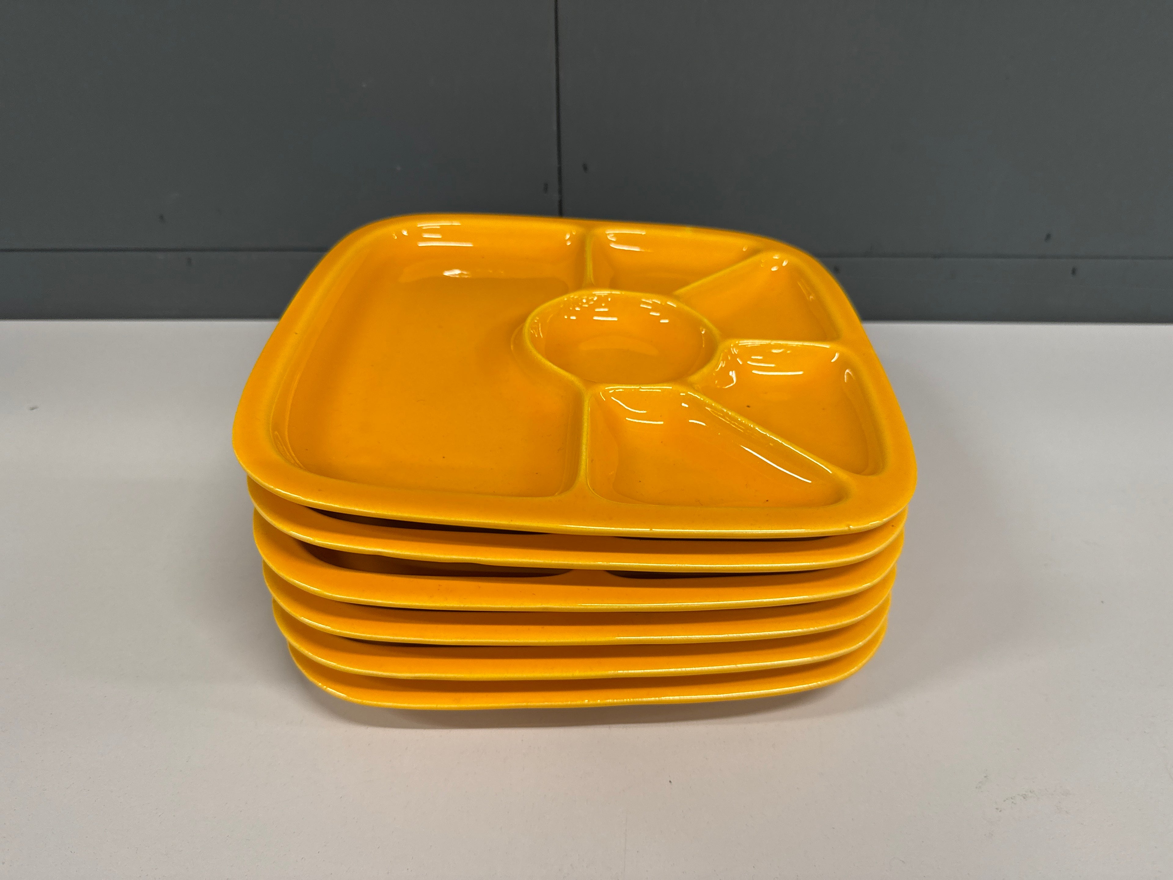 Retro gourmet borden 6 st