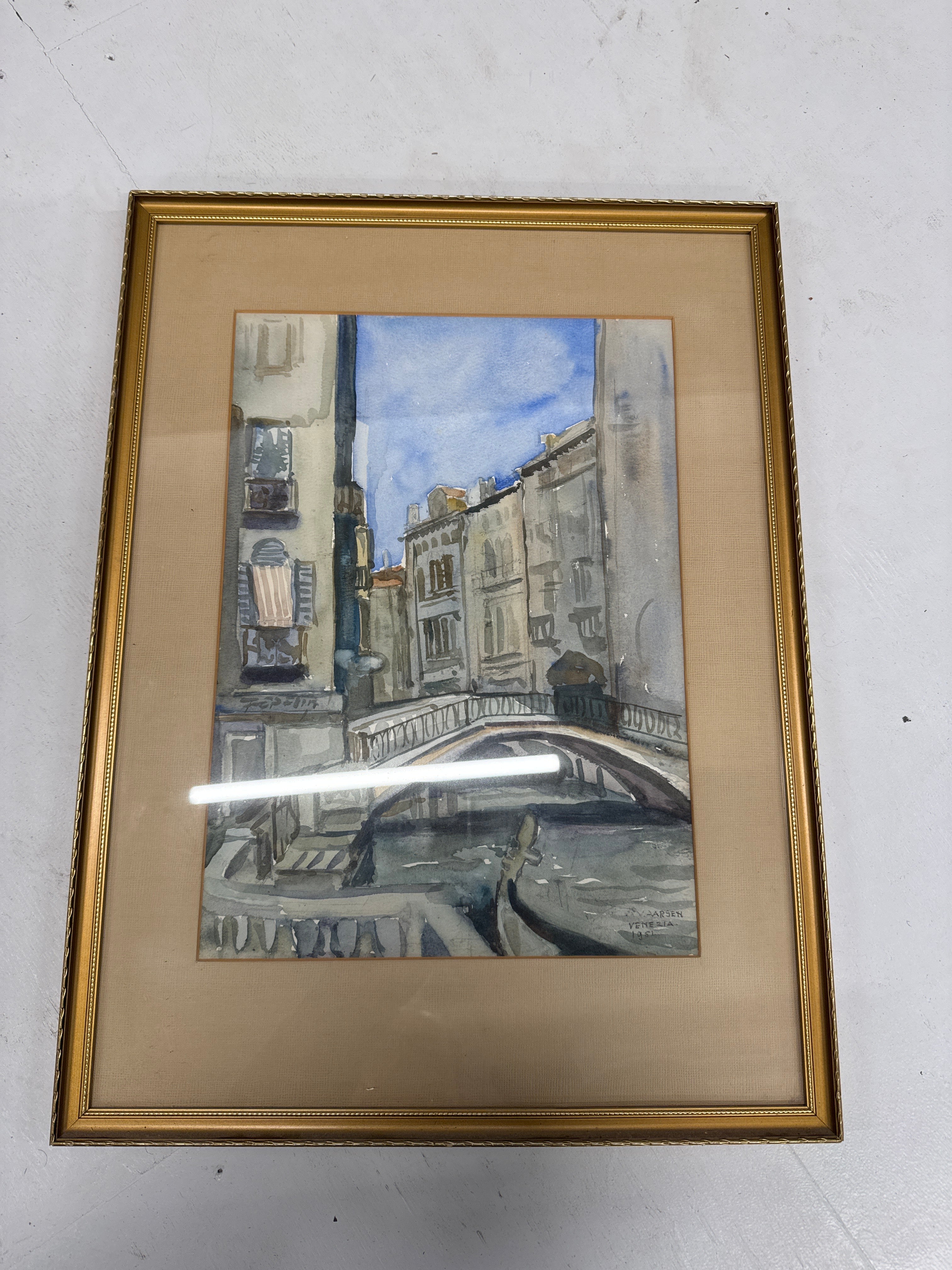 Aquarel Venetië A v Aarsen