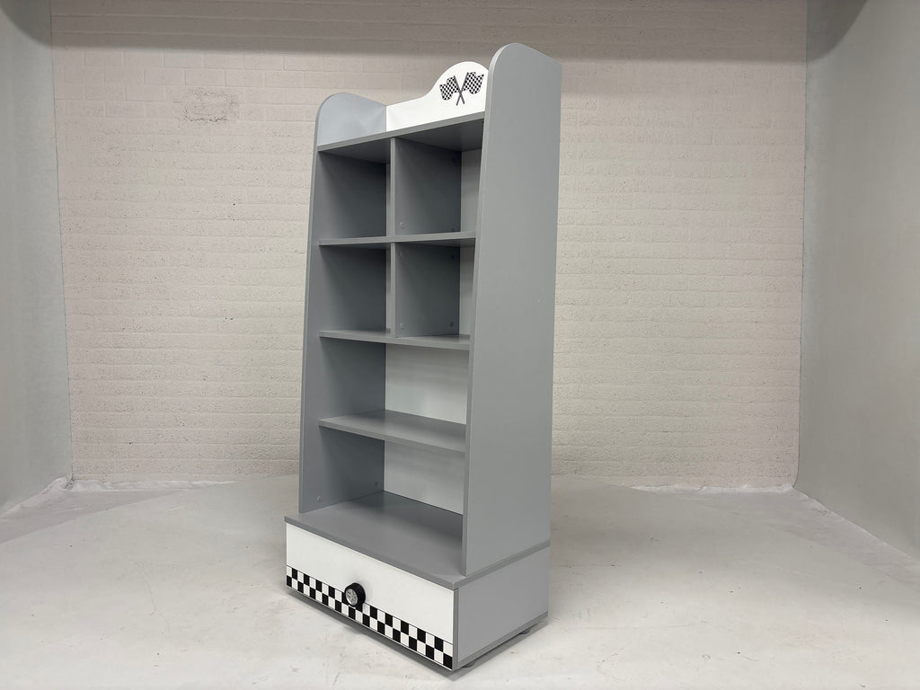 Slaapkamerkast racing grijs