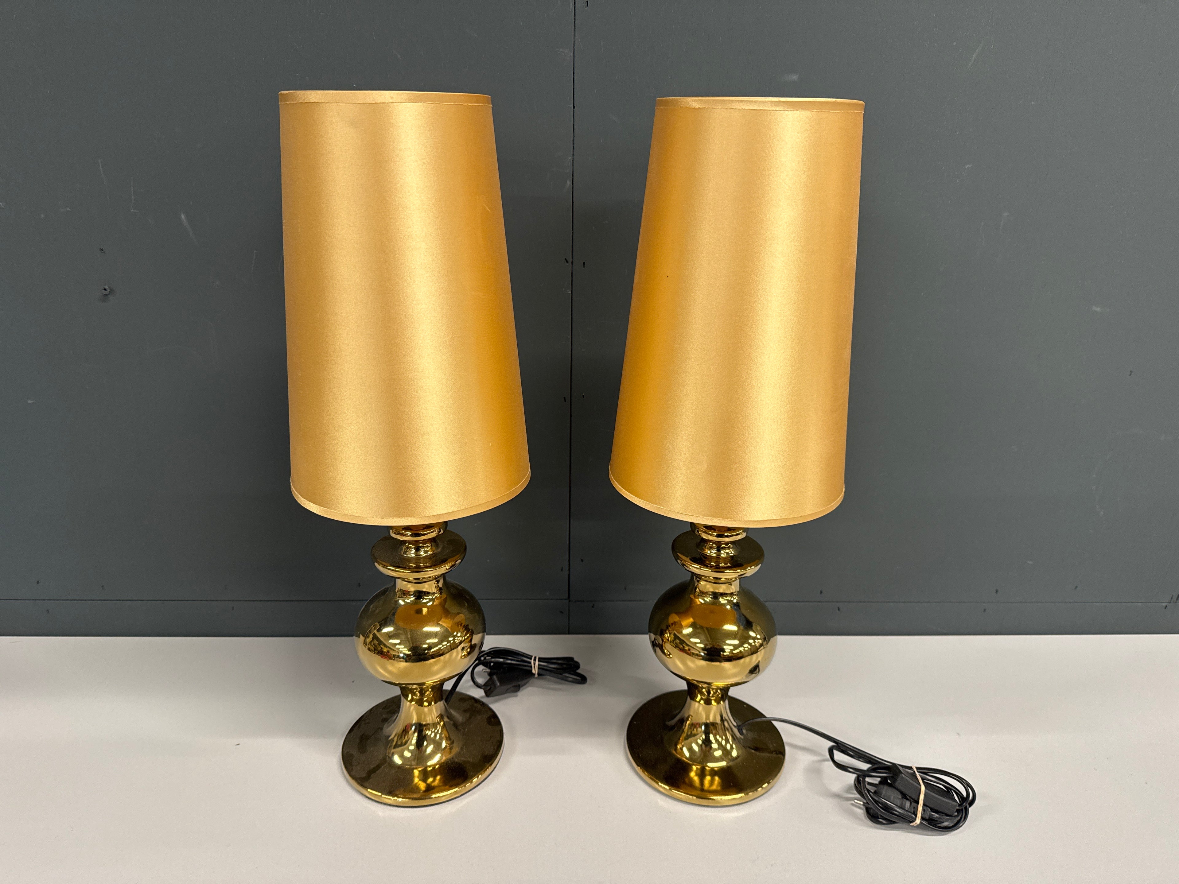 Schemerlamp set 2 goud goud