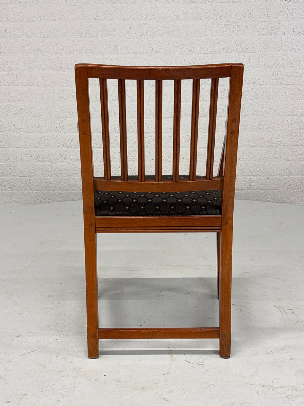 Schuitema Jugendstil set 4 stoelen zwart motief bekleed