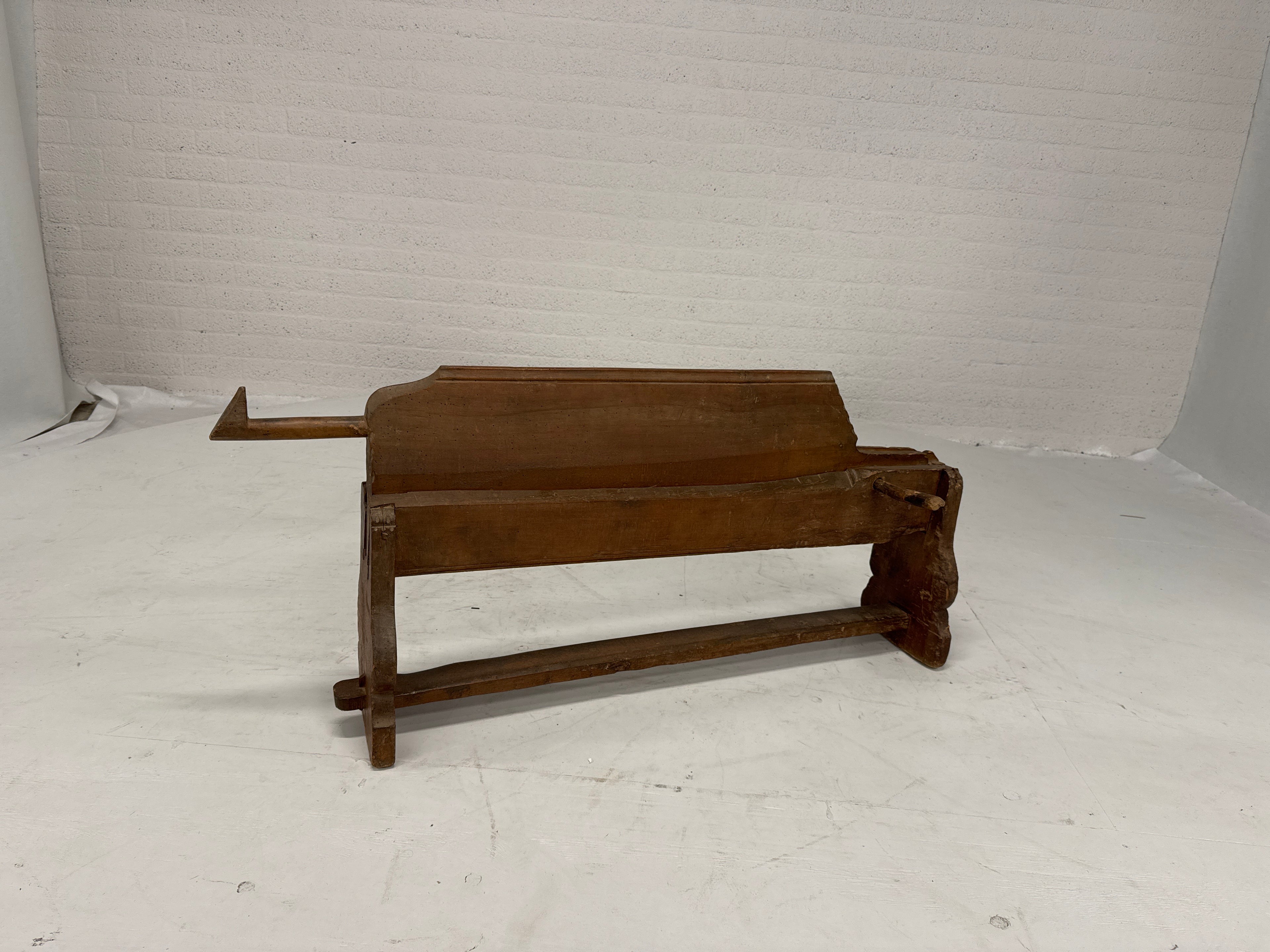 Vlas- of handbraak van hout