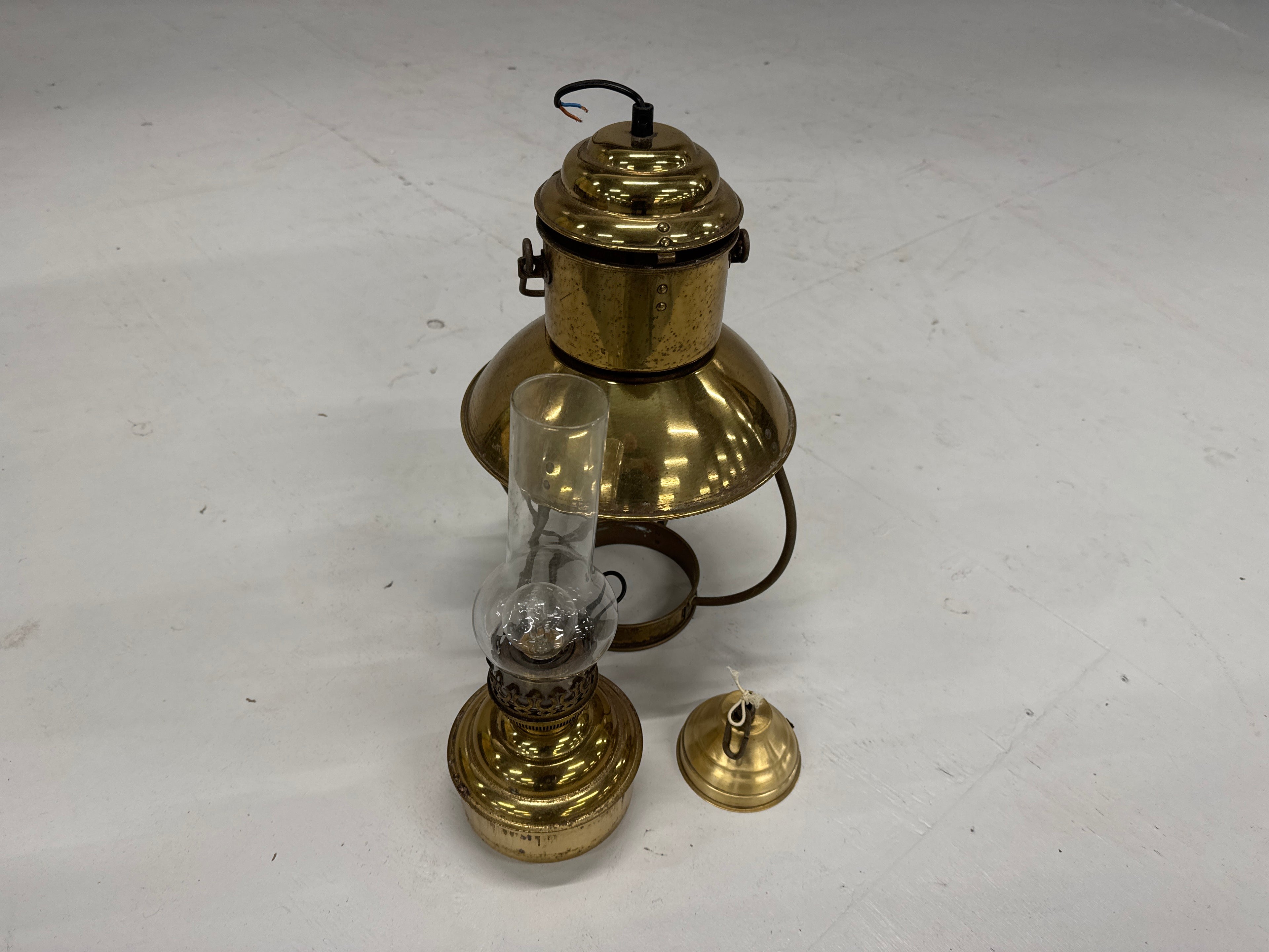 Lamp messingkleur bouwproject