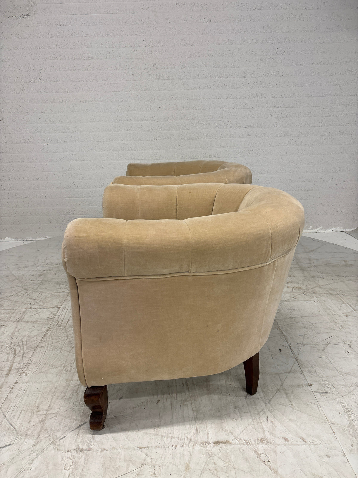 Set elegante velvet fauteuils