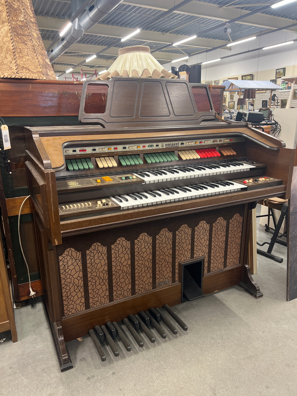 Vintage Eminent elektrische orgel met bankje